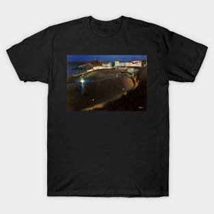 Tenby Harbour At Night T-Shirt